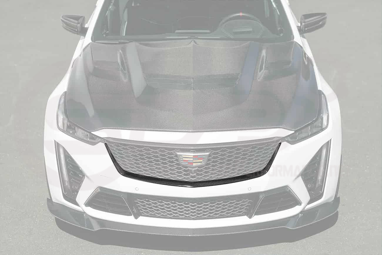 2022-2024 Cadillac CT5-V Blackwing | Factory Style Carbon Fiber Front Bumper Grille Insert Trim Surrounding Replacement (Upper and/or Lower)